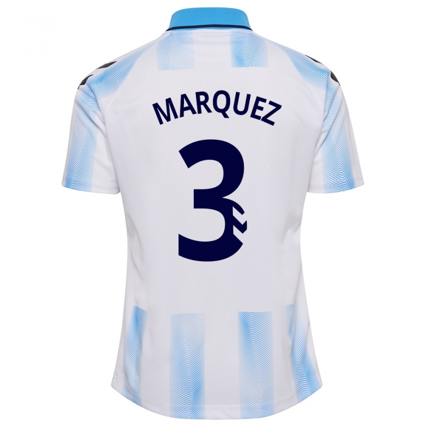 Dzieci David Márquez #3 Biało Niebieski Domowa Koszulka 2023/24 Koszulki Klubowe