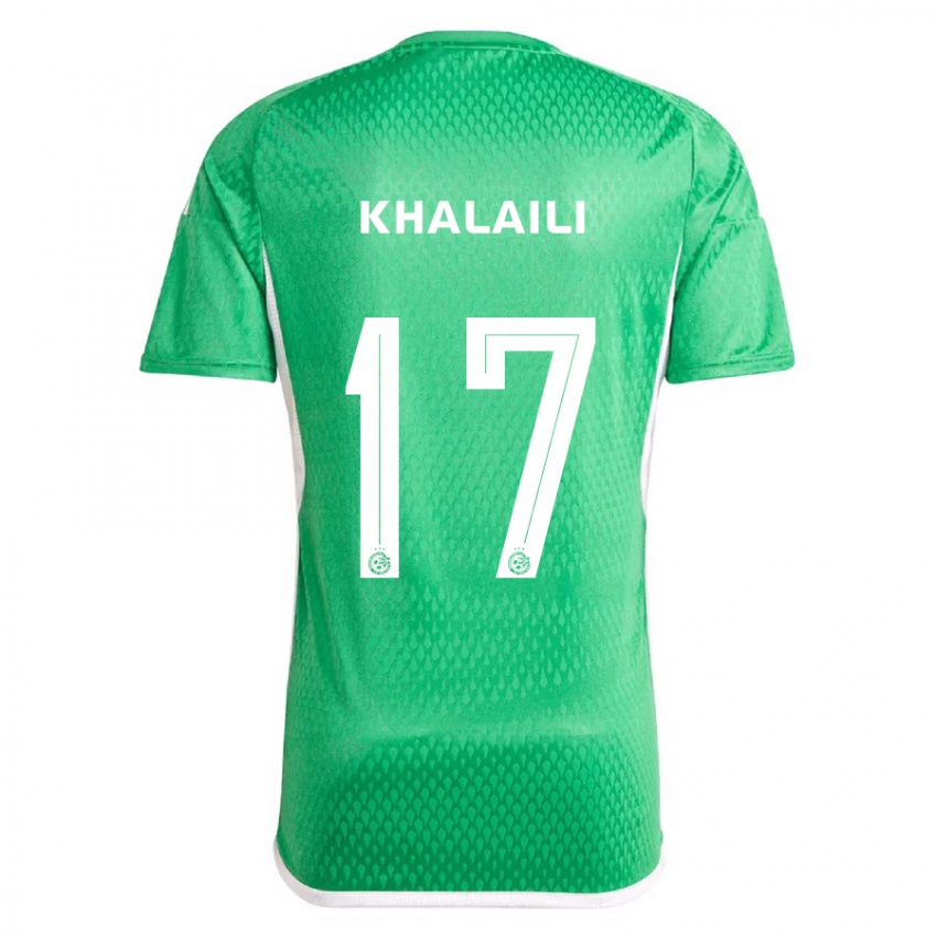 Dzieci Iyad Khalaili #17 Biało Niebieski Domowa Koszulka 2023/24 Koszulki Klubowe