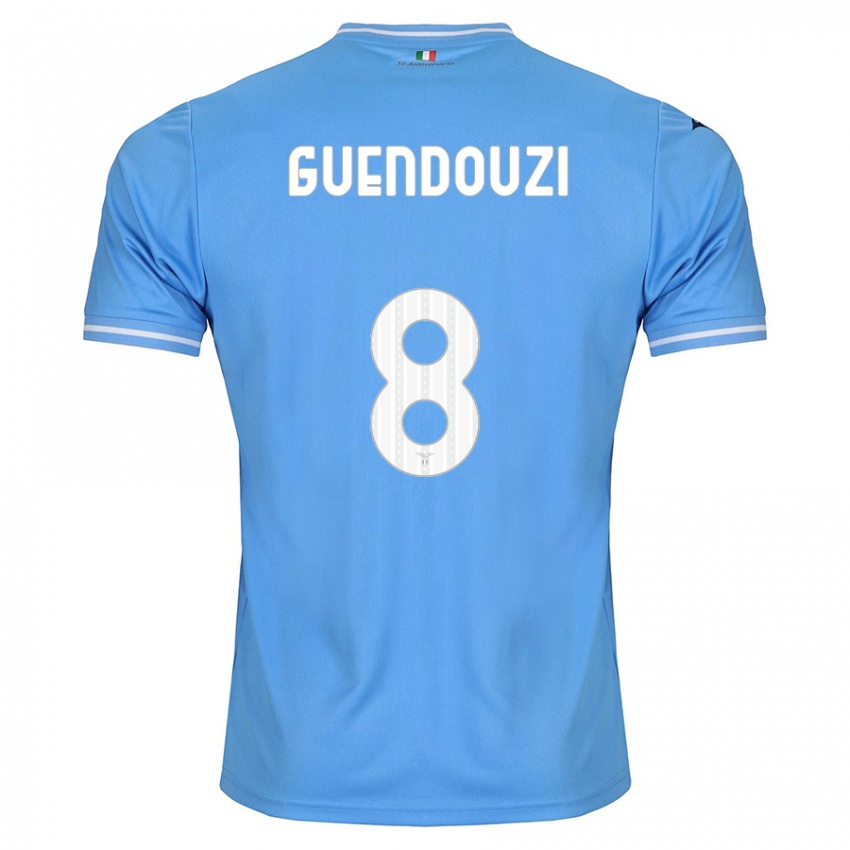 Dzieci Matteo Guendouzi #8 Niebieski Domowa Koszulka 2023/24 Koszulki Klubowe