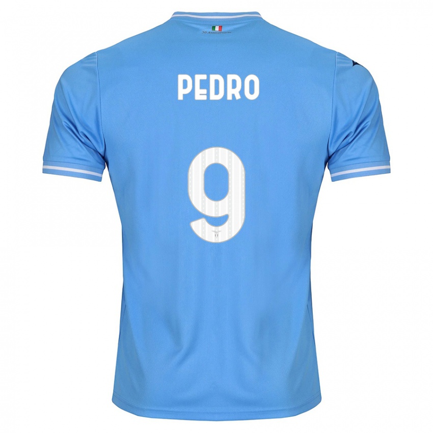 Dzieci Pedro #9 Niebieski Domowa Koszulka 2023/24 Koszulki Klubowe