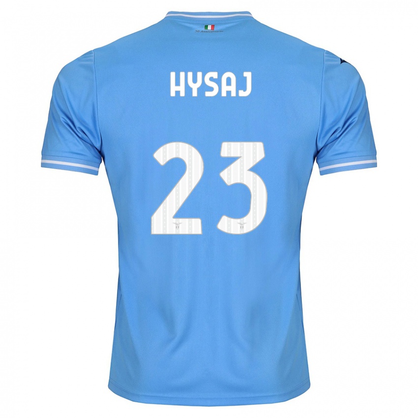 Dzieci Elseid Hysaj #23 Niebieski Domowa Koszulka 2023/24 Koszulki Klubowe