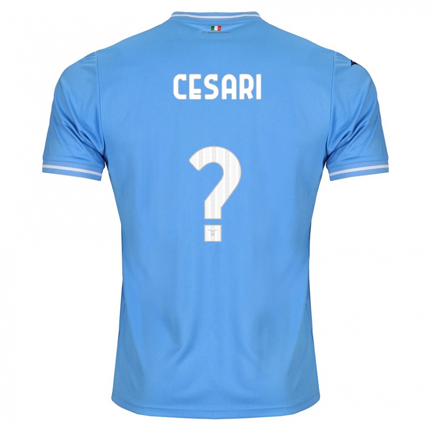 Dzieci Nicolò Cesari #0 Niebieski Domowa Koszulka 2023/24 Koszulki Klubowe
