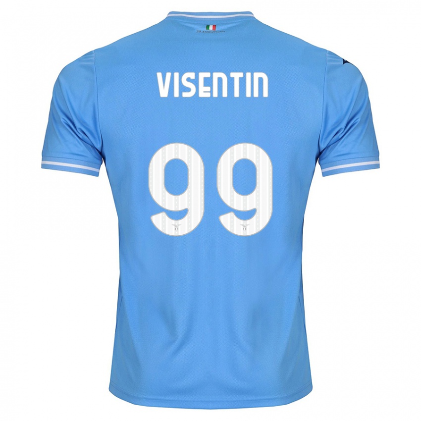Dzieci Noemi Visentin #99 Niebieski Domowa Koszulka 2023/24 Koszulki Klubowe