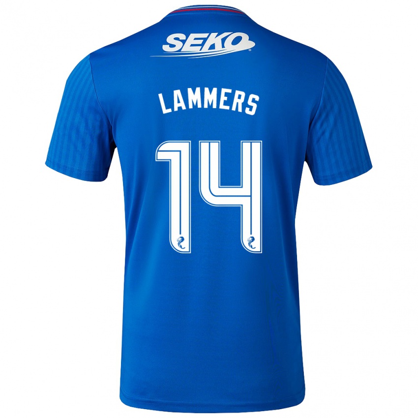 Dzieci Sam Lammers #14 Niebieski Domowa Koszulka 2023/24 Koszulki Klubowe