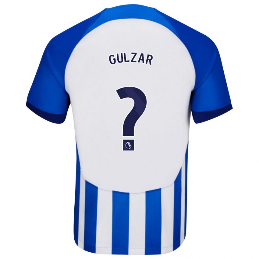 Dzieci Layth Gulzar #0 Niebieski Domowa Koszulka 2023/24 Koszulki Klubowe