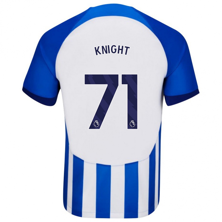 Dzieci Joe Knight #71 Niebieski Domowa Koszulka 2023/24 Koszulki Klubowe
