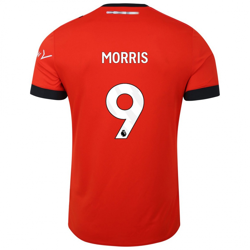 Dzieci Carlton Morris #9 Czerwony Domowa Koszulka 2023/24 Koszulki Klubowe