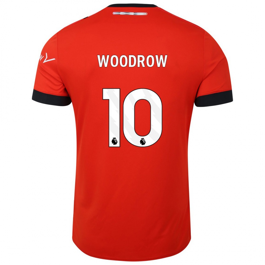Dzieci Cauley Woodrow #10 Czerwony Domowa Koszulka 2023/24 Koszulki Klubowe