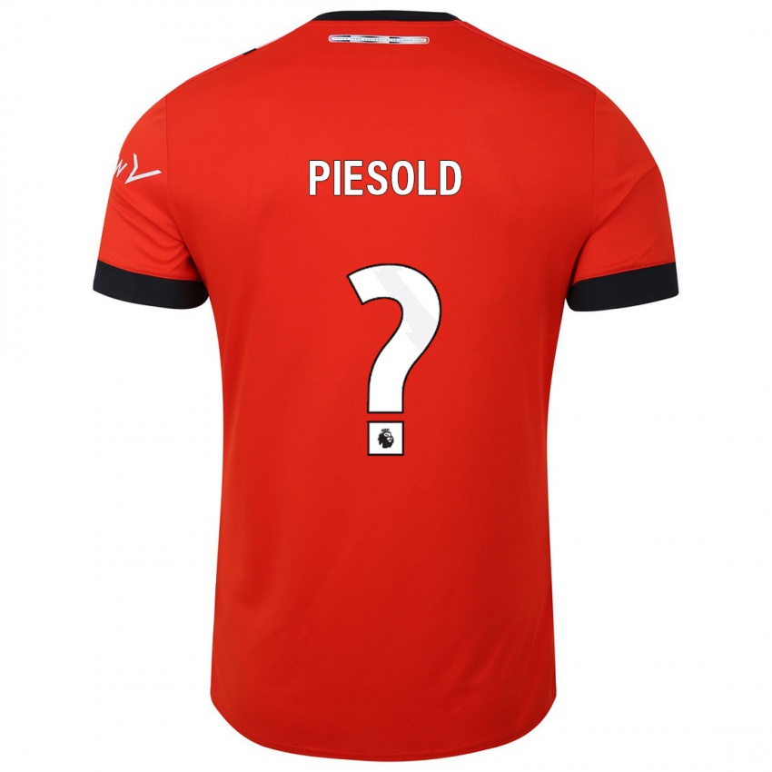 Dzieci Axel Piesold #0 Czerwony Domowa Koszulka 2023/24 Koszulki Klubowe