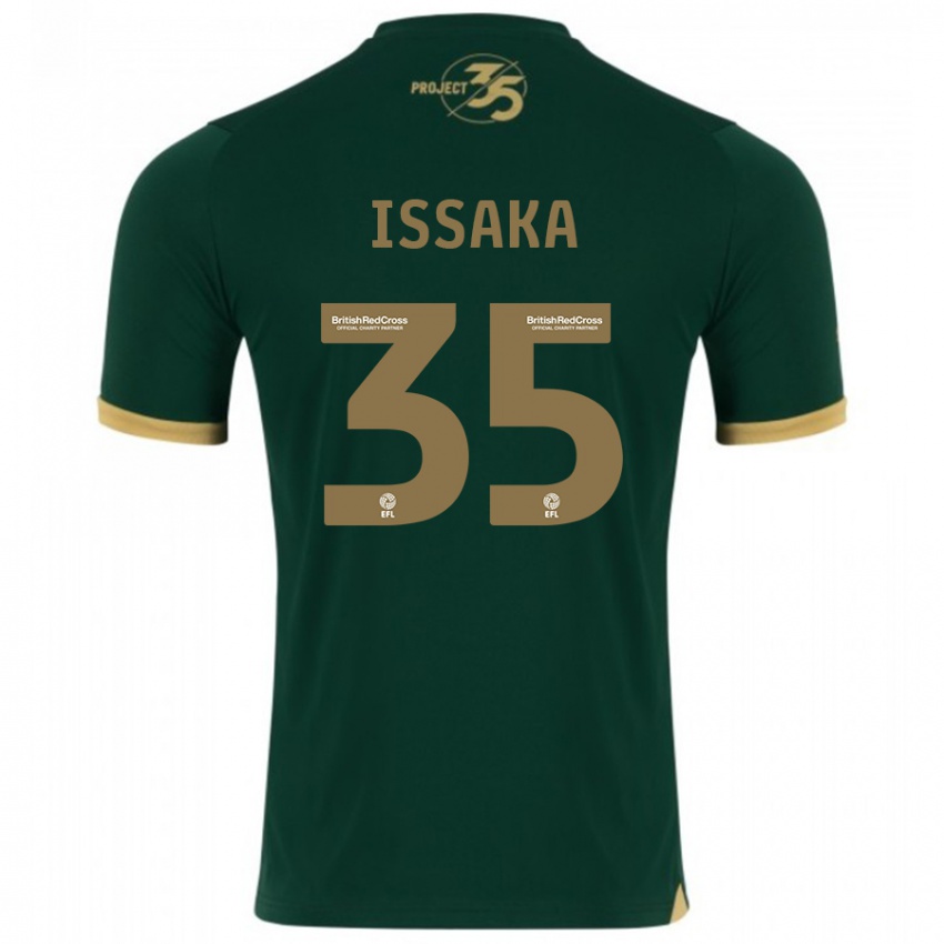 Dzieci Freddie Issaka #35 Zielony Domowa Koszulka 2023/24 Koszulki Klubowe