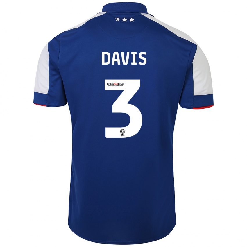 Dzieci Leif Davis #3 Niebieski Domowa Koszulka 2023/24 Koszulki Klubowe