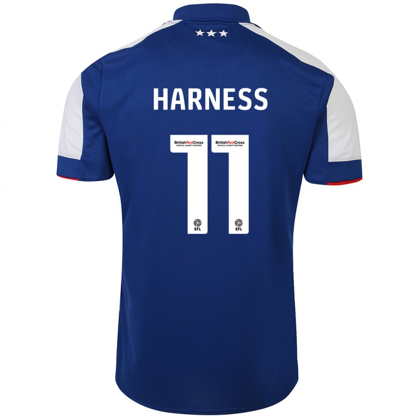 Dzieci Marcus Harness #11 Niebieski Domowa Koszulka 2023/24 Koszulki Klubowe