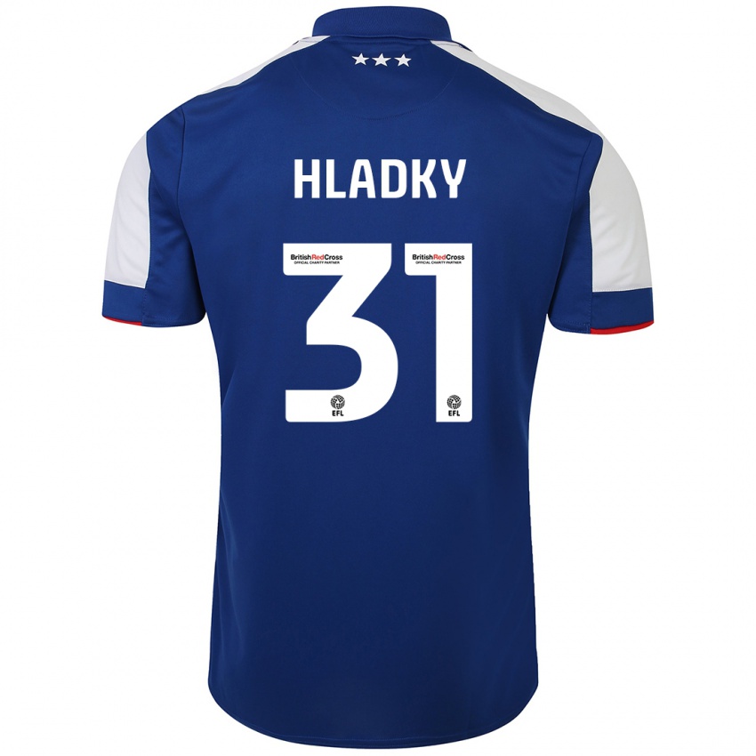 Dzieci Vaclav Hladky #31 Niebieski Domowa Koszulka 2023/24 Koszulki Klubowe