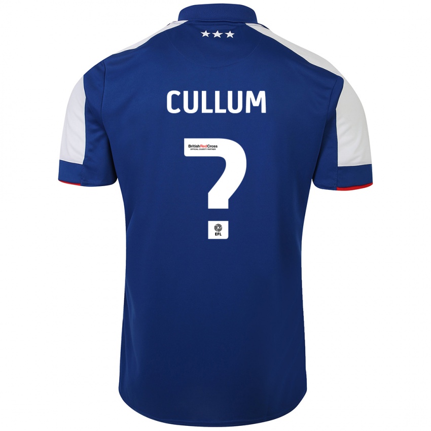Dzieci Danny Cullum #0 Niebieski Domowa Koszulka 2023/24 Koszulki Klubowe