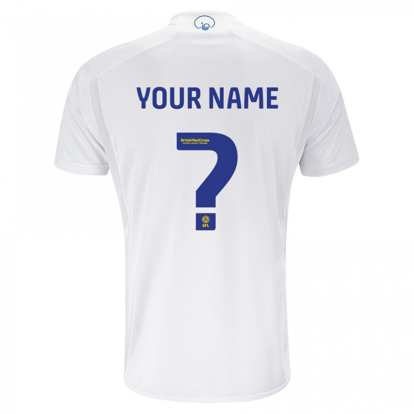 Dzieci Twoje Imię #0 Biały Domowa Koszulka 2023/24 Koszulki Klubowe