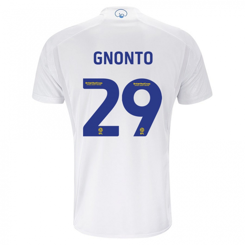 Dzieci Wilfried Gnonto #29 Biały Domowa Koszulka 2023/24 Koszulki Klubowe