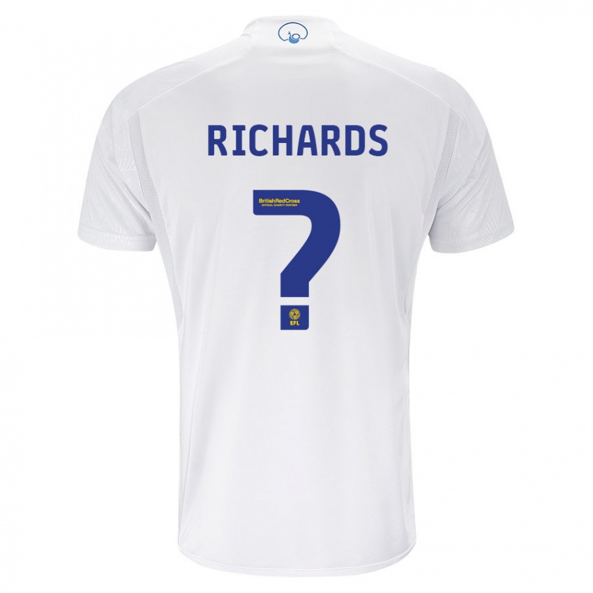 Dzieci Joe Richards #0 Biały Domowa Koszulka 2023/24 Koszulki Klubowe