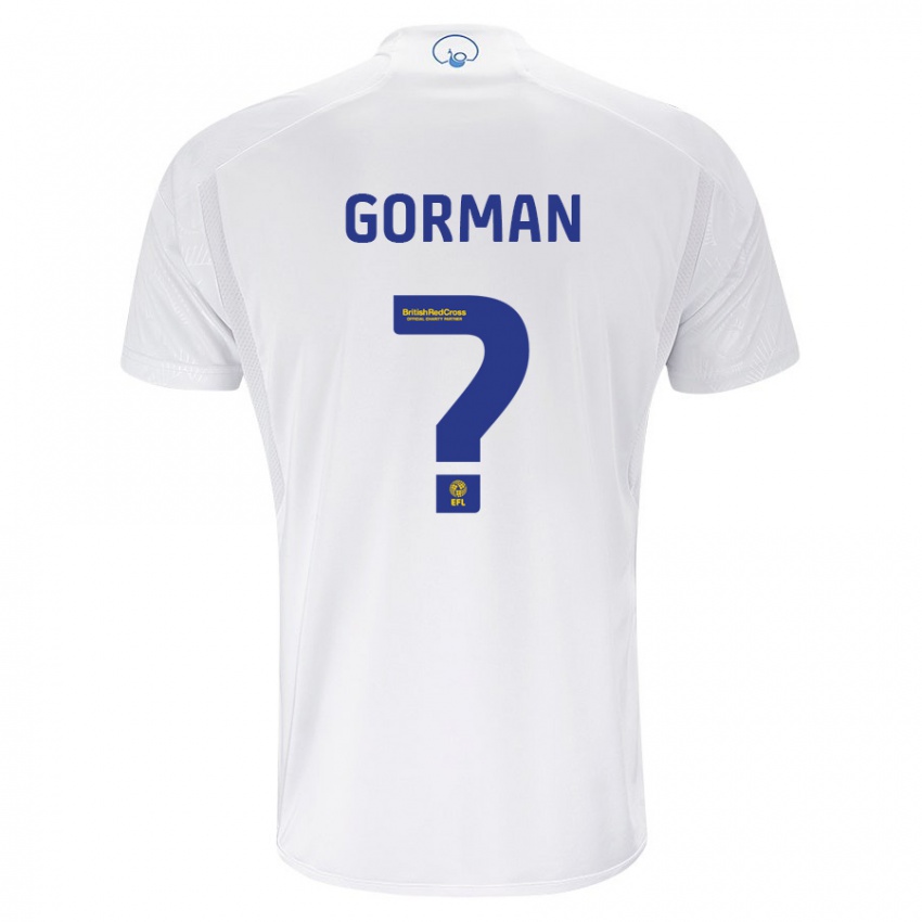 Dzieci Finley Gorman #0 Biały Domowa Koszulka 2023/24 Koszulki Klubowe