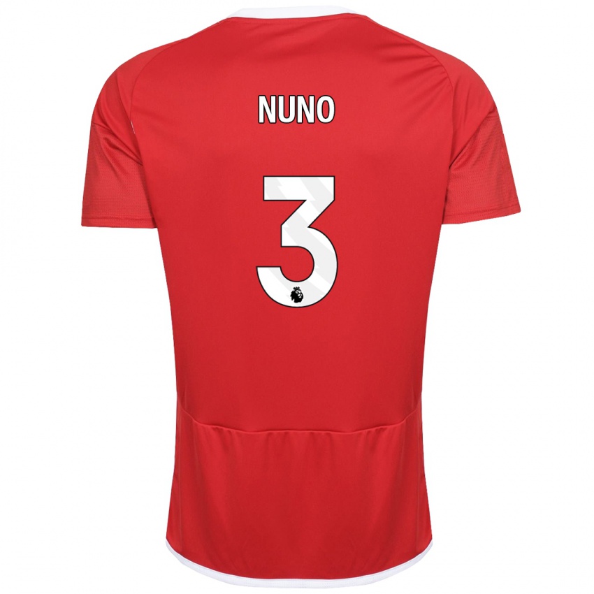 Dzieci Nuno Tavares #3 Czerwony Domowa Koszulka 2023/24 Koszulki Klubowe