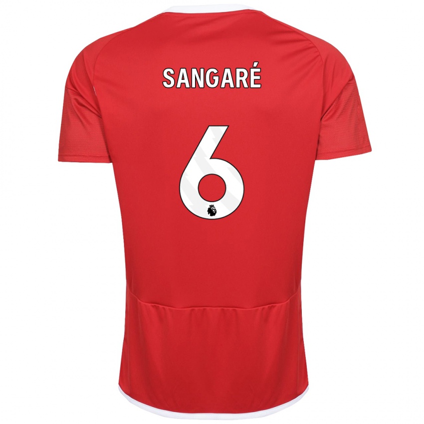 Dzieci Ibrahim Sangare #6 Czerwony Domowa Koszulka 2023/24 Koszulki Klubowe