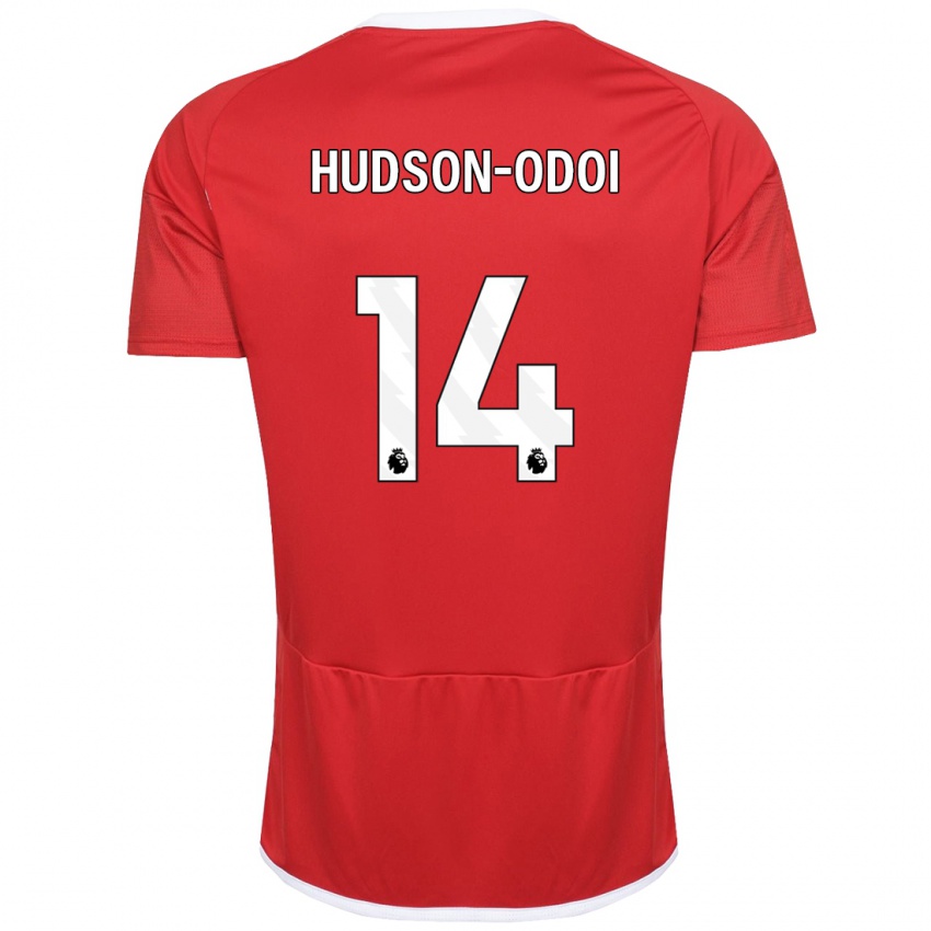 Dzieci Callum Hudson-Odoi #14 Czerwony Domowa Koszulka 2023/24 Koszulki Klubowe