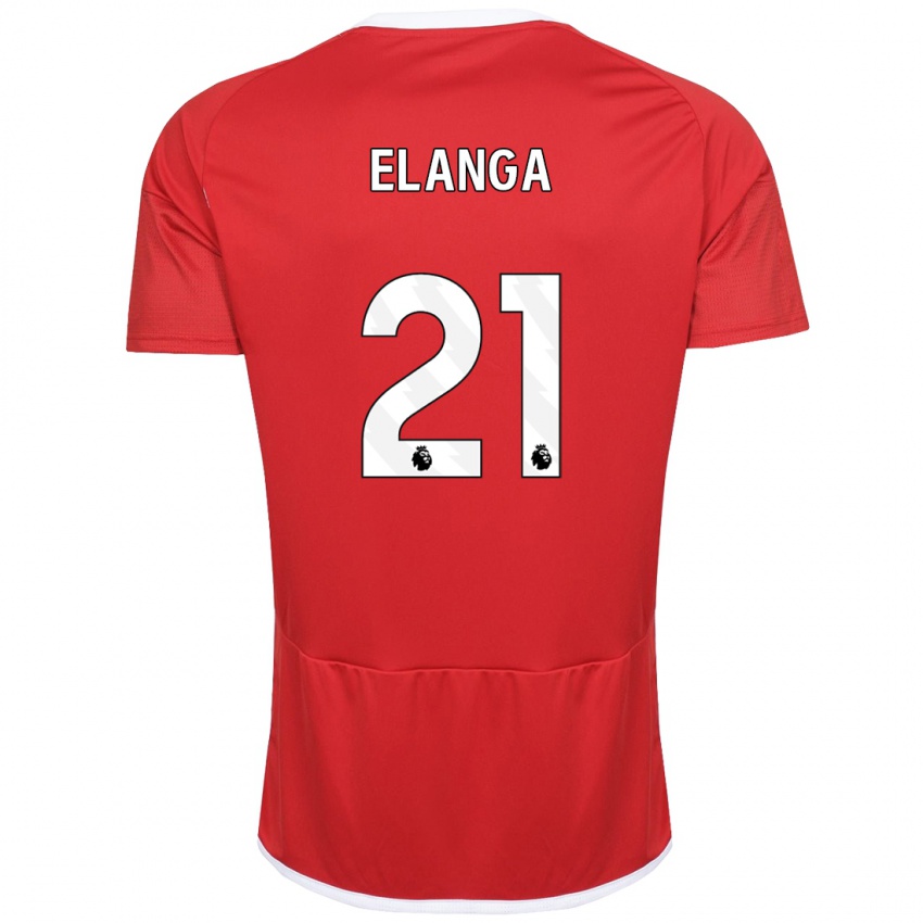 Dzieci Anthony Elanga #21 Czerwony Domowa Koszulka 2023/24 Koszulki Klubowe