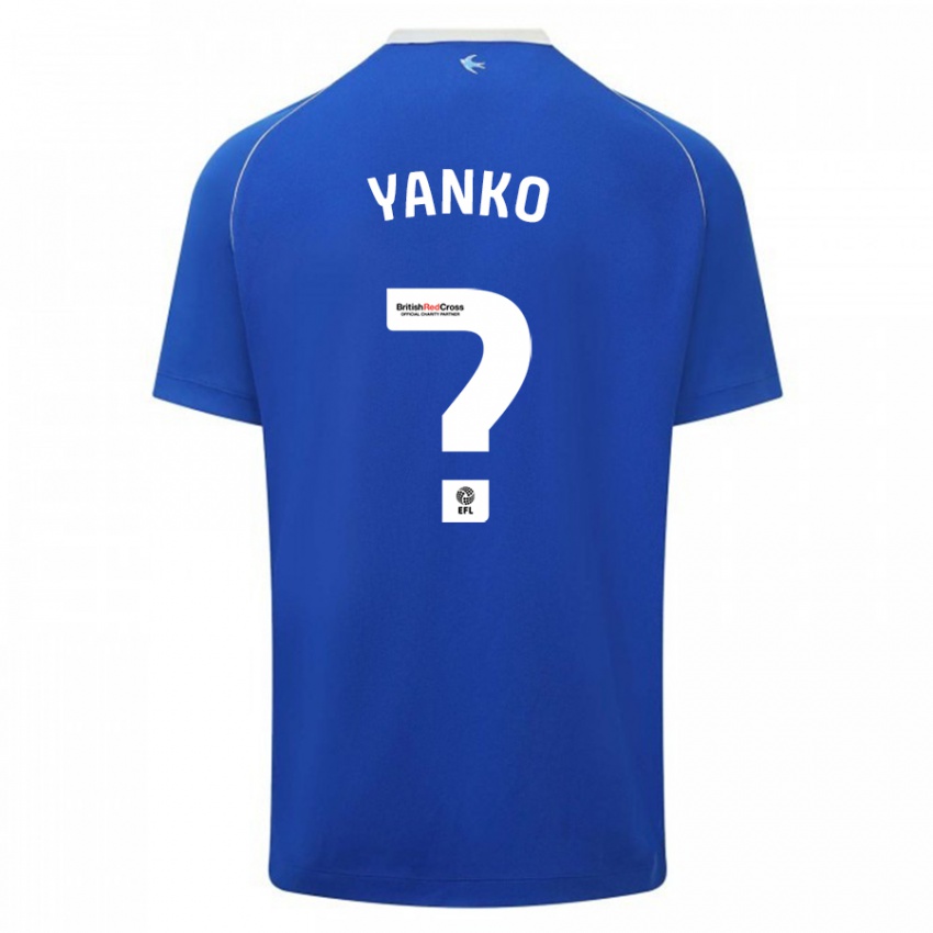 Dzieci Nativ Yanko #0 Niebieski Domowa Koszulka 2023/24 Koszulki Klubowe