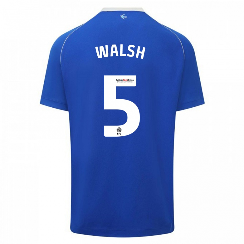 Dzieci Siobhan Walsh #5 Niebieski Domowa Koszulka 2023/24 Koszulki Klubowe