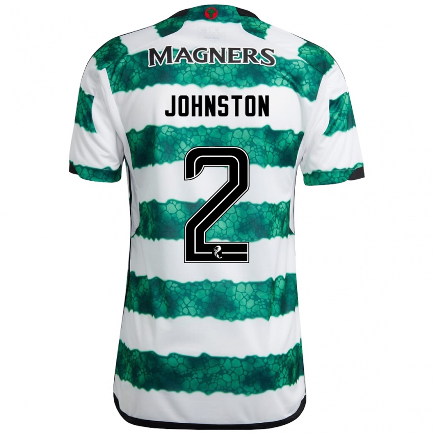 Dzieci Alistair Johnston #2 Zielony Domowa Koszulka 2023/24 Koszulki Klubowe