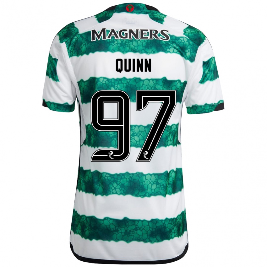Dzieci Ben Quinn #97 Zielony Domowa Koszulka 2023/24 Koszulki Klubowe