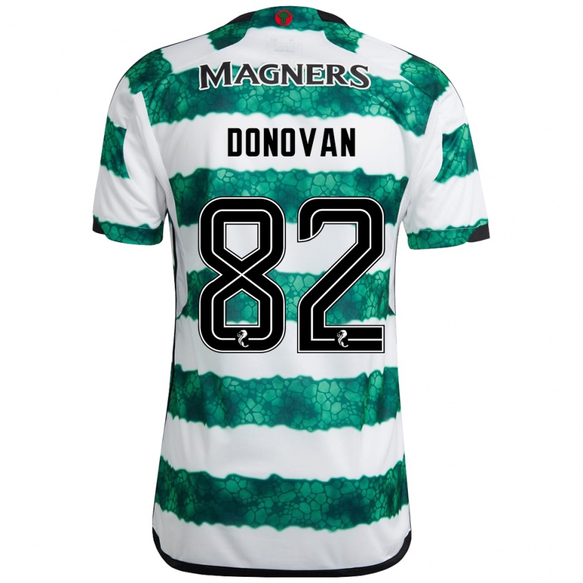 Dzieci Colby Donovan #82 Zielony Domowa Koszulka 2023/24 Koszulki Klubowe