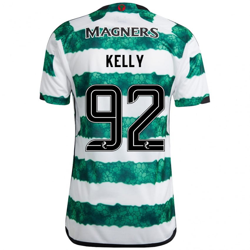 Dzieci Daniel Kelly #92 Zielony Domowa Koszulka 2023/24 Koszulki Klubowe