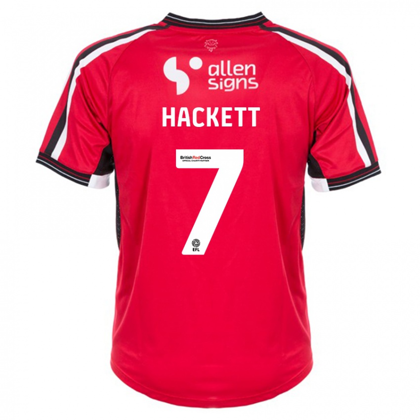 Dzieci Reeco Hackett #7 Czerwony Domowa Koszulka 2023/24 Koszulki Klubowe