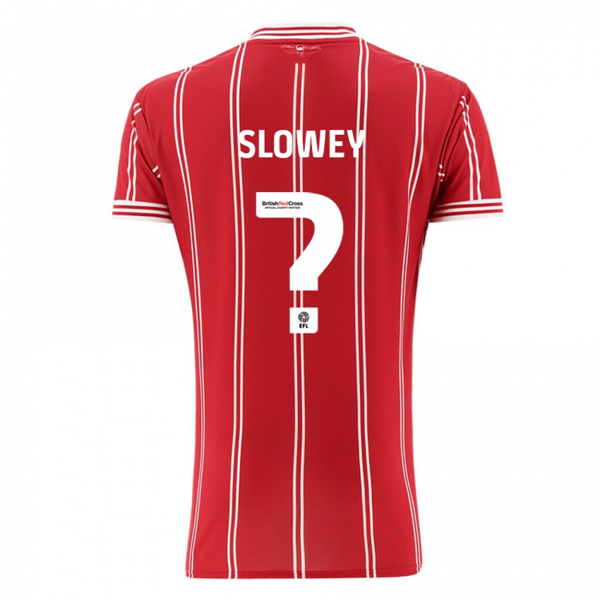 Dzieci Josh Campbell-Slowey #0 Czerwony Domowa Koszulka 2023/24 Koszulki Klubowe