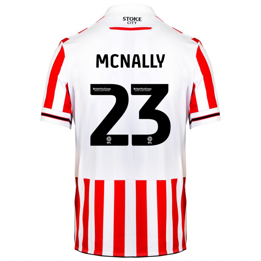 Dzieci Luke Mcnally #23 Czerwony Biały Domowa Koszulka 2023/24 Koszulki Klubowe