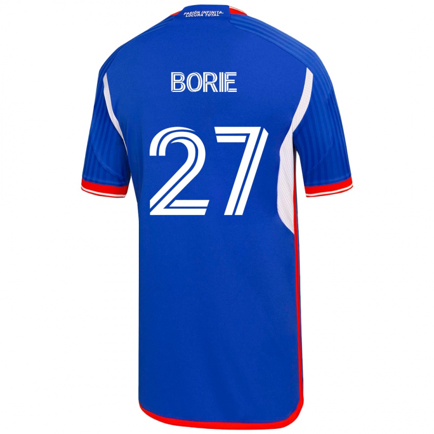 Dzieci Emilie Borie #27 Niebieski Domowa Koszulka 2023/24 Koszulki Klubowe
