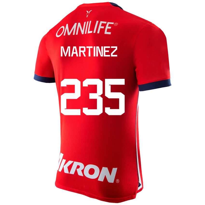 Dzieci Isaac Martínez #235 Czerwony Domowa Koszulka 2023/24 Koszulki Klubowe