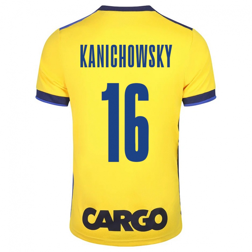 Dzieci Gabi Kanichowsky #16 Żółty Domowa Koszulka 2023/24 Koszulki Klubowe