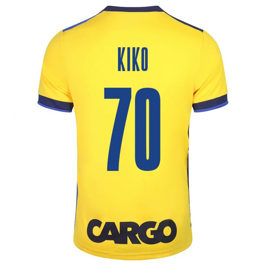 Dzieci Kiko Bondoso #70 Żółty Domowa Koszulka 2023/24 Koszulki Klubowe