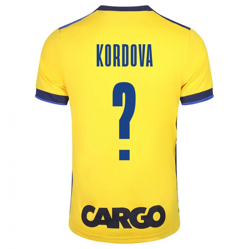 Dzieci Adir Kordova #0 Żółty Domowa Koszulka 2023/24 Koszulki Klubowe