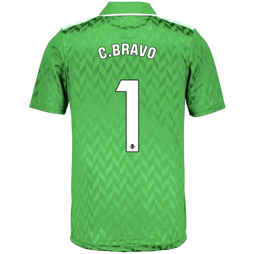 Dzieci Claudio Bravo #1 Zielony Wyjazdowa Koszulka 2023/24 Koszulki Klubowe