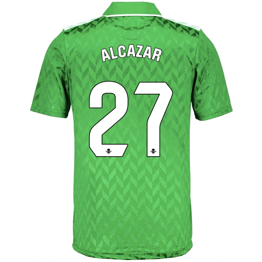 Dzieci Lucas Alcázar #27 Zielony Wyjazdowa Koszulka 2023/24 Koszulki Klubowe