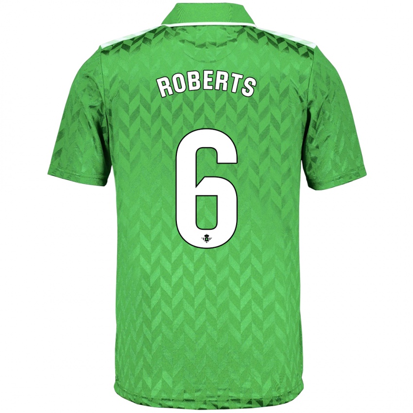 Dzieci Rhiannon Roberts #6 Zielony Wyjazdowa Koszulka 2023/24 Koszulki Klubowe