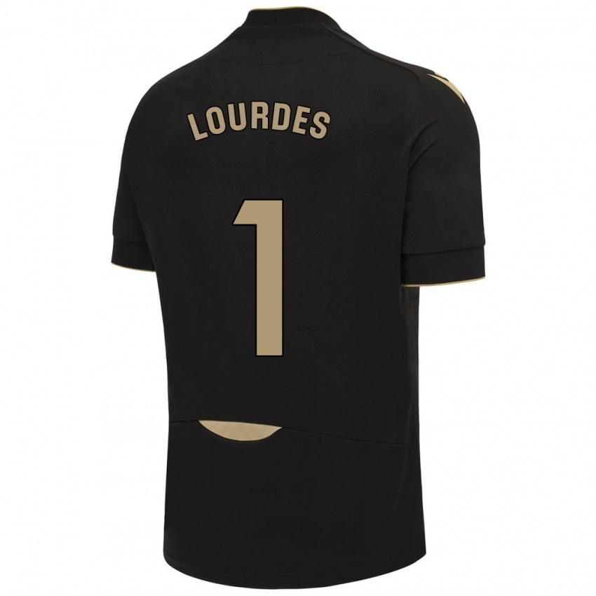 Dzieci Lourdes #1 Czarny Wyjazdowa Koszulka 2023/24 Koszulki Klubowe