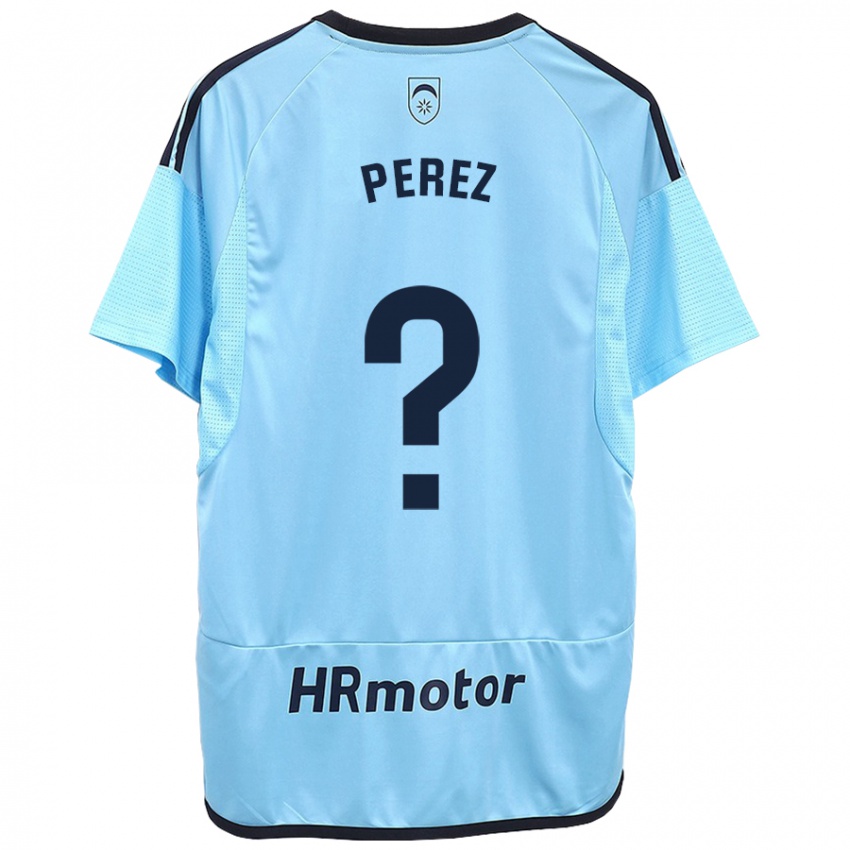 Dzieci Bruno Perez #0 Niebieski Wyjazdowa Koszulka 2023/24 Koszulki Klubowe