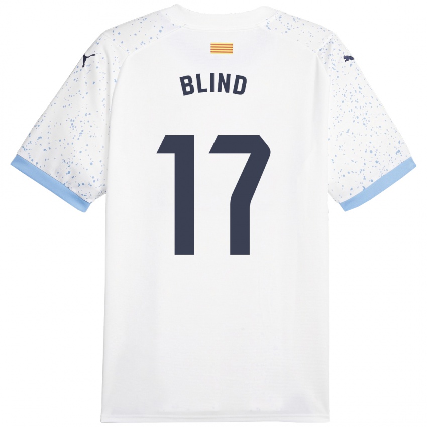 Dzieci Daley Blind #17 Biały Wyjazdowa Koszulka 2023/24 Koszulki Klubowe
