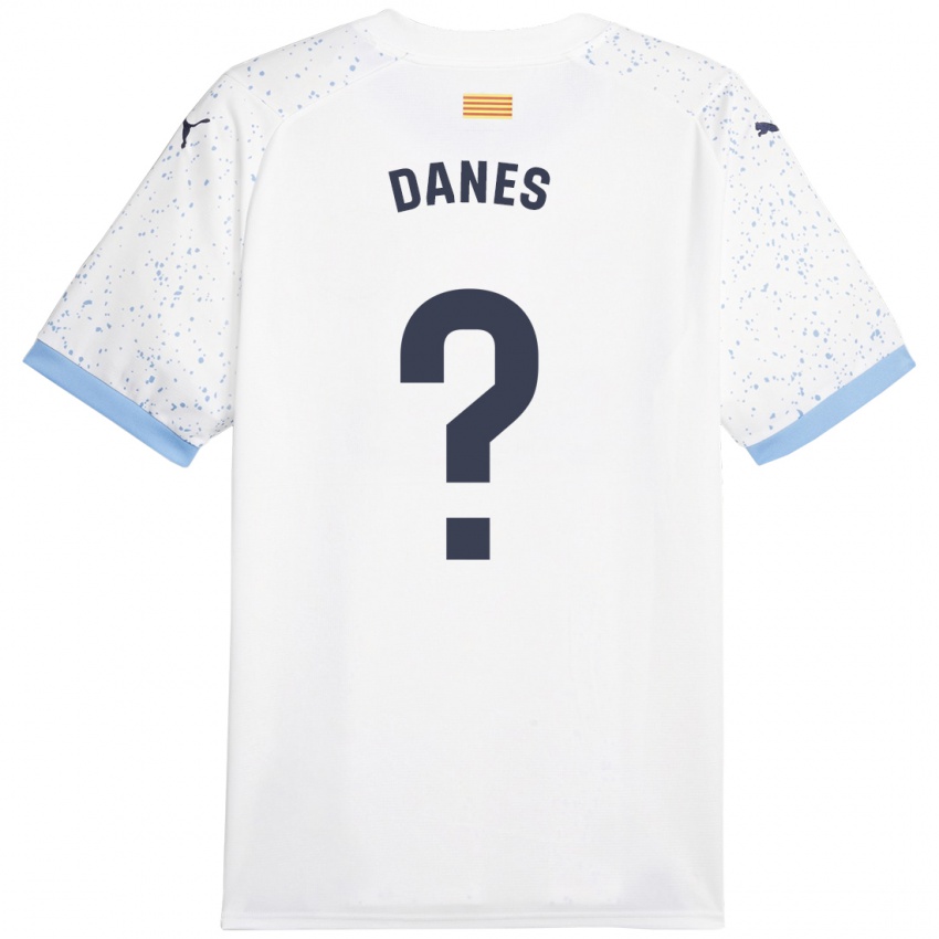 Dzieci Jan Danés #0 Biały Wyjazdowa Koszulka 2023/24 Koszulki Klubowe