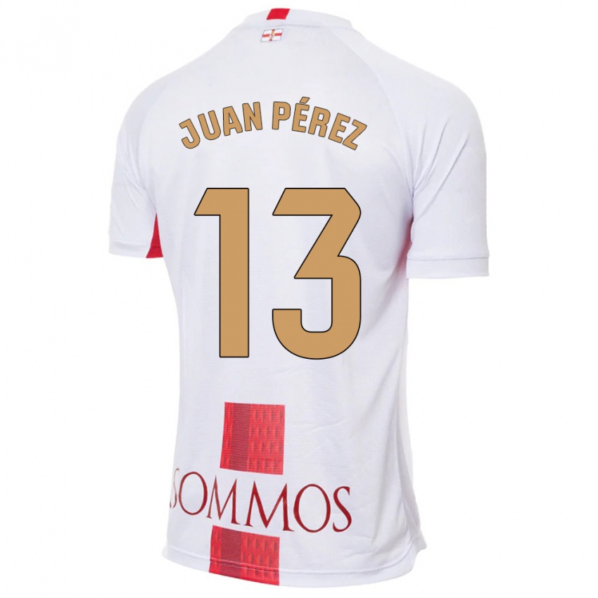 Dzieci Juan Pérez #13 Biały Wyjazdowa Koszulka 2023/24 Koszulki Klubowe