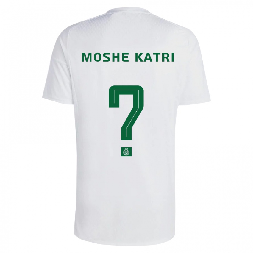 Dzieci Roy Moshe Katri #0 Zielono-Niebieski Wyjazdowa Koszulka 2023/24 Koszulki Klubowe