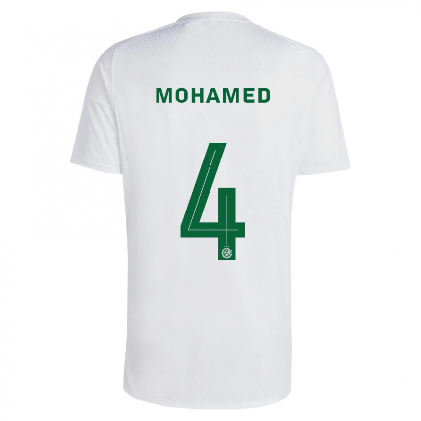 Dzieci Ali Mohamed #4 Zielono-Niebieski Wyjazdowa Koszulka 2023/24 Koszulki Klubowe